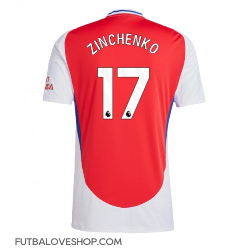 Dres Arsenal Oleksandr Zinchenko #17 Domáci 2024-25 Krátky Rukáv